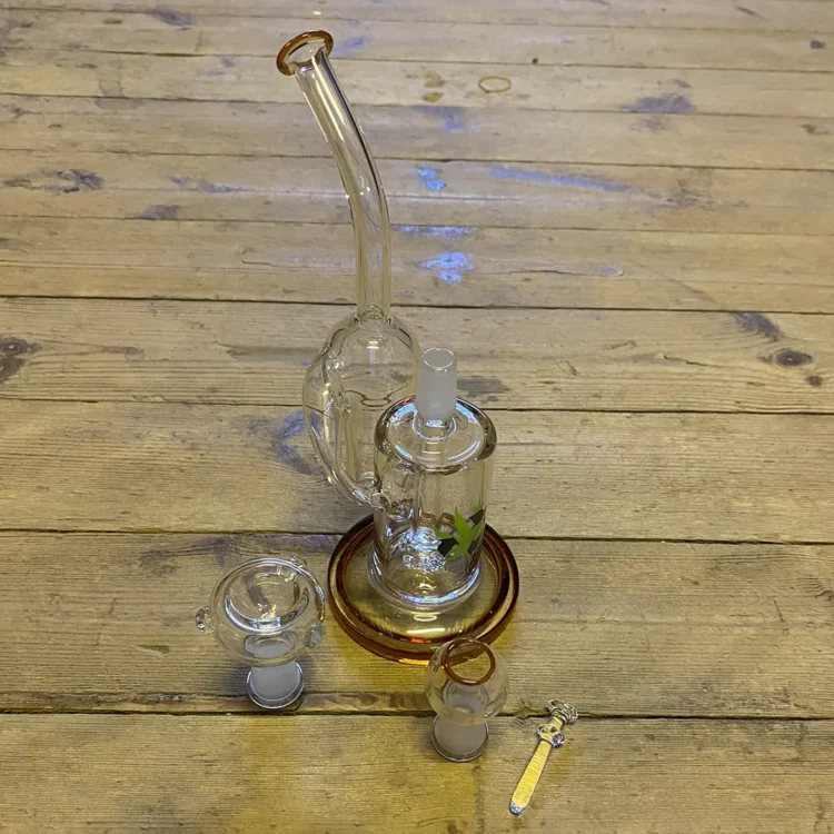Black Leaf - Recycler Bong & Dab Rig 20 cm (Udgået)