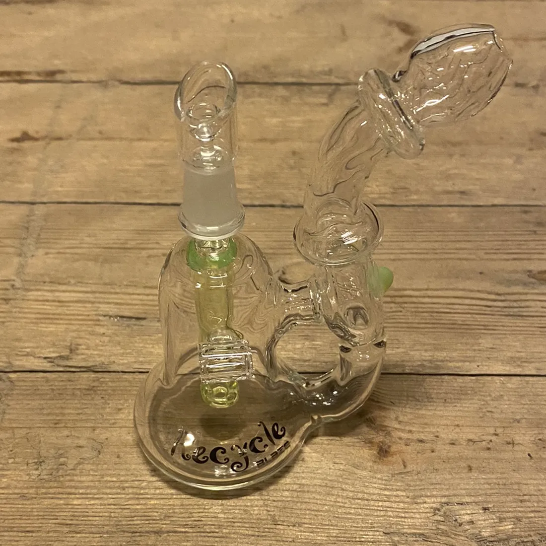 Blaze Glass - Recycle Dab Rig Green 11 cm (Udgået)