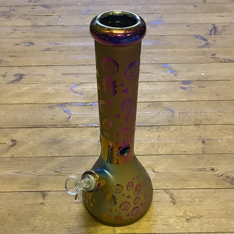 Rick and Morty Oil Glass Ice Beaker Bong 33 cm (Udgået)