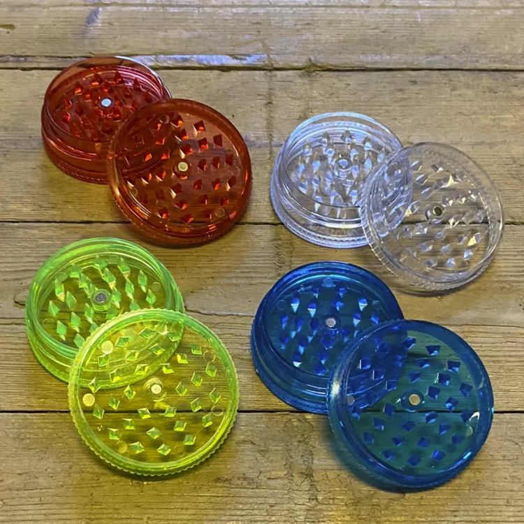 Scott - 2-Part Akryl Grinder m. Opbevaring Ø60 (Tilfældig Farve)