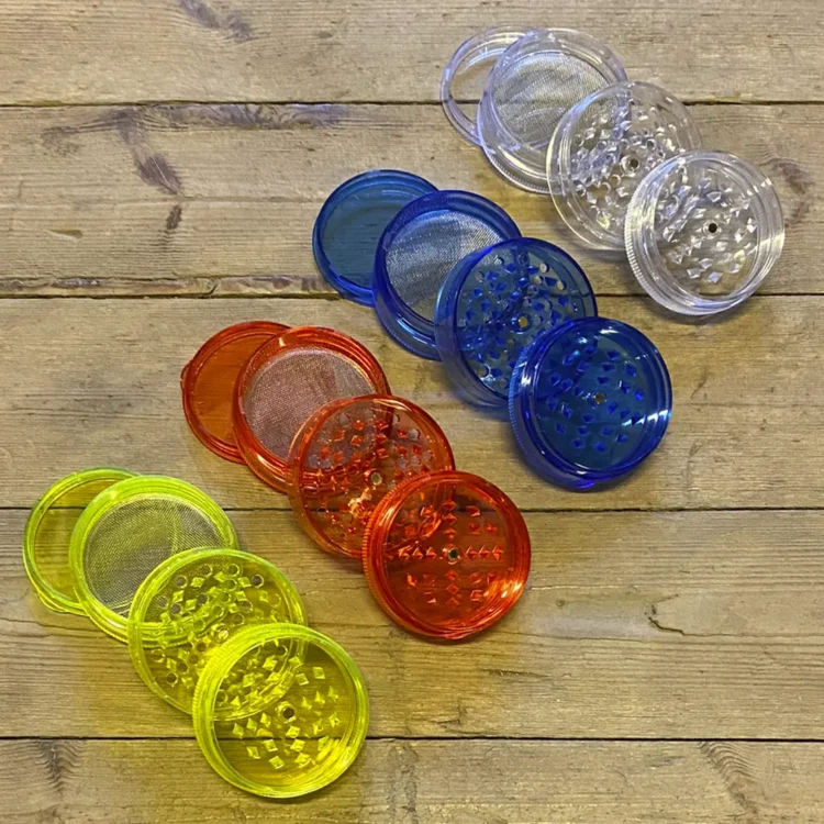 Scott – 4-Part Akryl Grinder m. Opbevaring Ø60 (Tilfældig Farve)