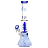 Grace Glass - Small Boy Blue Percolator Bong 35 cm