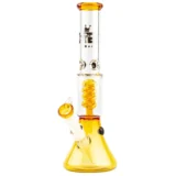 Grace Glass - Small Boy Yellow Percolator Bong 35 cm