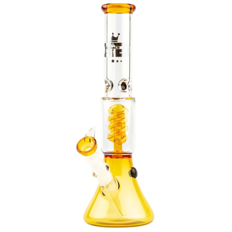 Grace Glass - Small Boy Yellow Percolator Bong 35 cm