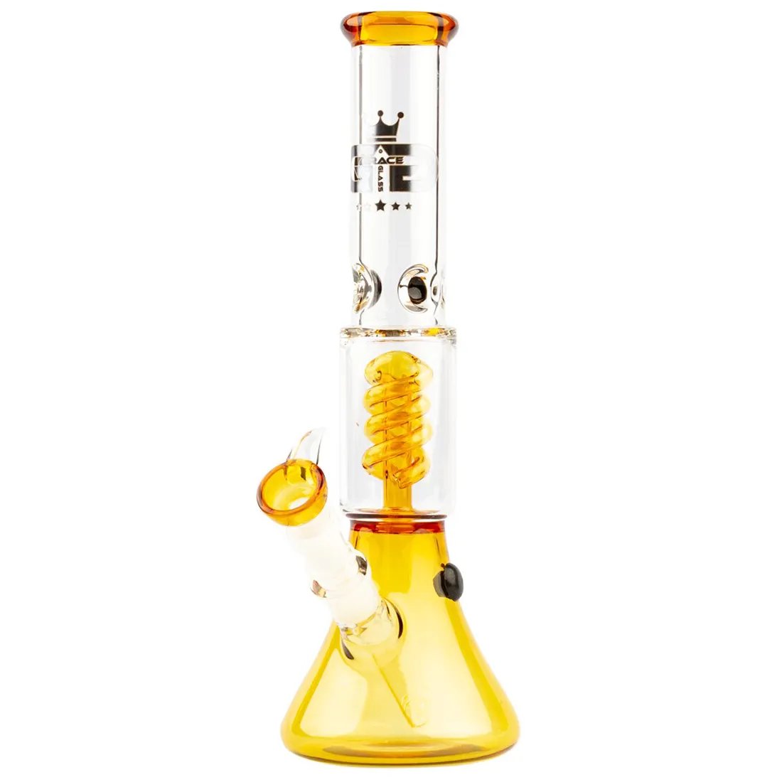 Grace Glass - Small Boy Yellow Percolator Bong 35 cm