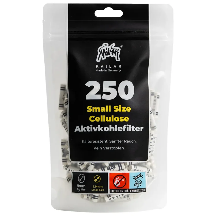 Kailar - Hvid Aktiv Filter (5,9 mm) 250 stk
