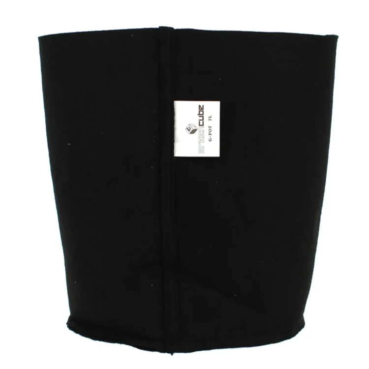 Greencube - Textile Pot Black 7L