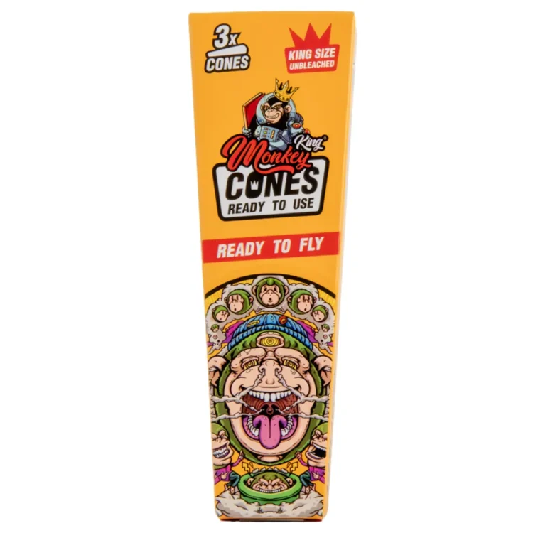Monkey King - Unbleached King Size Cones (inkl. Tray) 3 stk