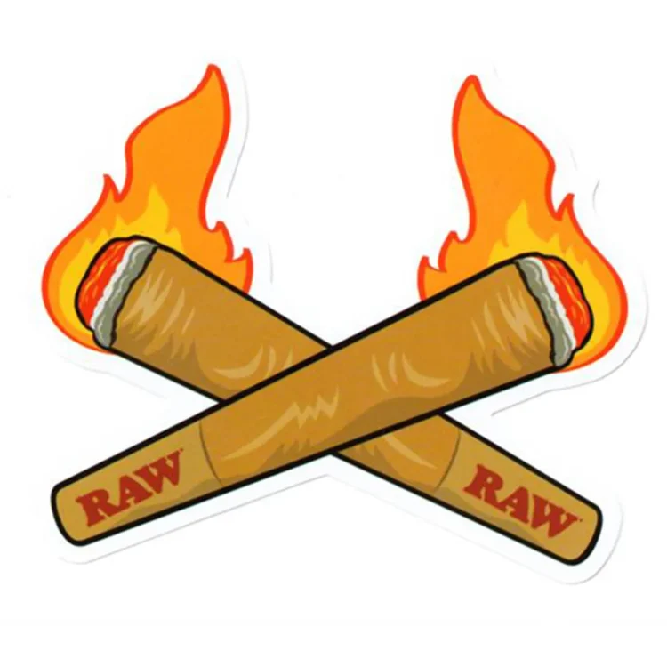 RAW - Crossing Cones Sticker