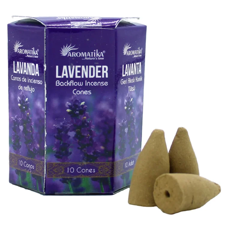 Aromatika - Lavender Masala Blackflow Røgelseskegler 10 stk