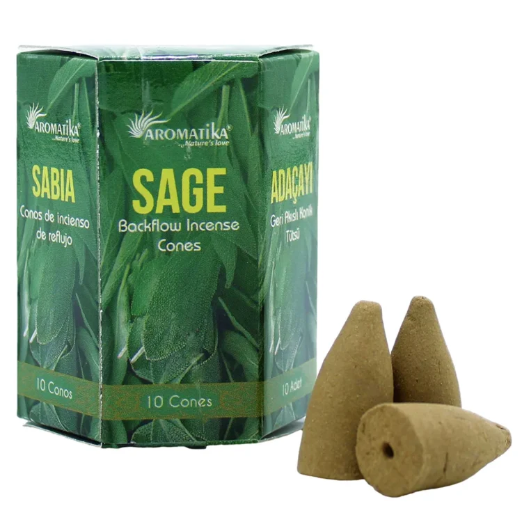 Aromatika - Sage Masala Blackflow Røgelseskegler 10 stk