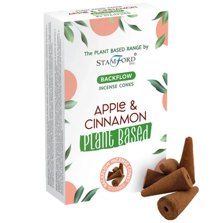 Stamford Plantebaseret - Apple & Cinnamon Backflow Røgelseskegler 12 stk