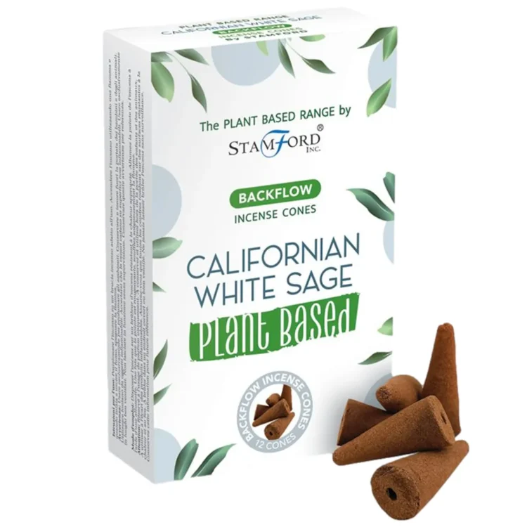 Stamford Plantebaseret - Californian White Sage Backflow Røgelseskegler 12 stk