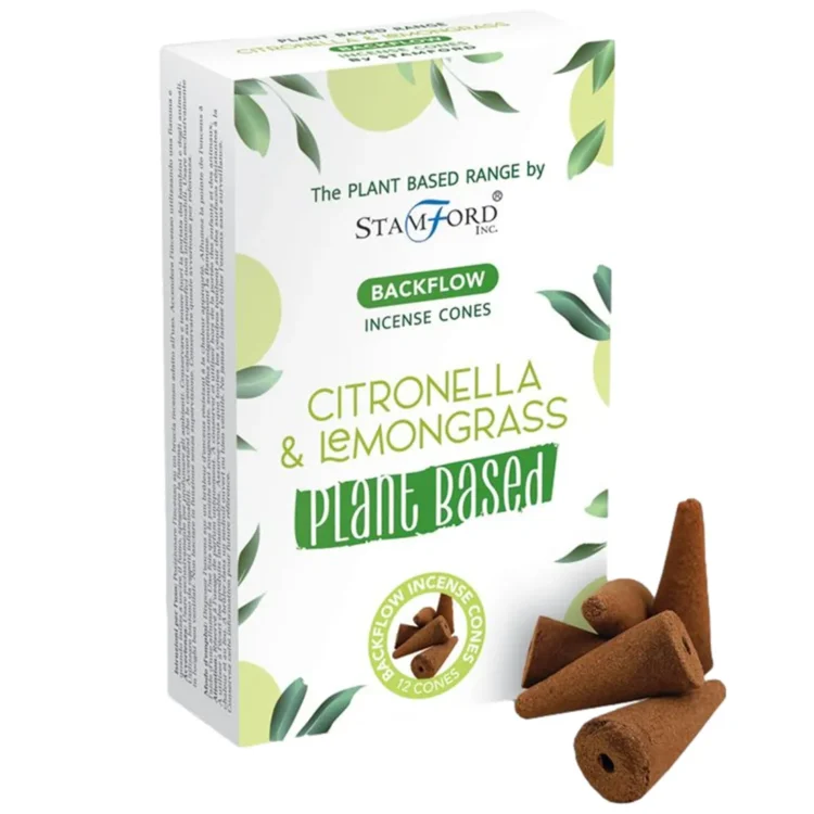 Stamford Plantebaseret - Citronella & Lemongrass Backflow Røgelseskegler 12 stk