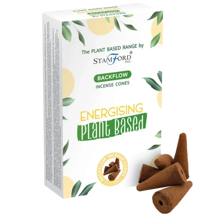 Stamford Plantebaseret - Energising Backflow Røgelseskegler 12 stk