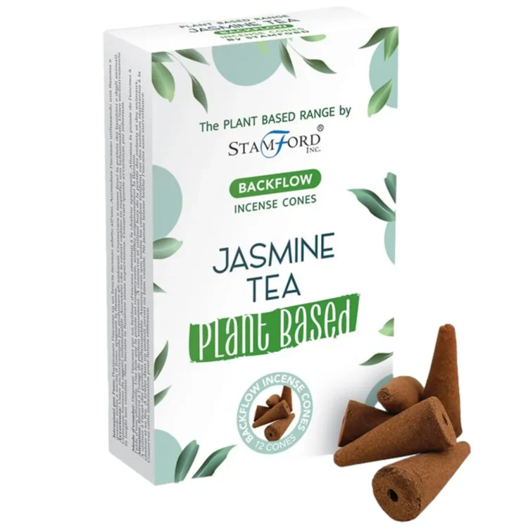 Stamford Plantebaseret - Jasmine Tea Backflow Røgelseskegler 12 stk