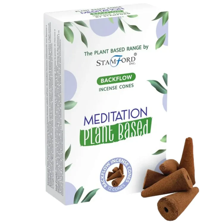 Stamford Plantebaseret - Meditation Backflow Røgelseskegler 12 stk
