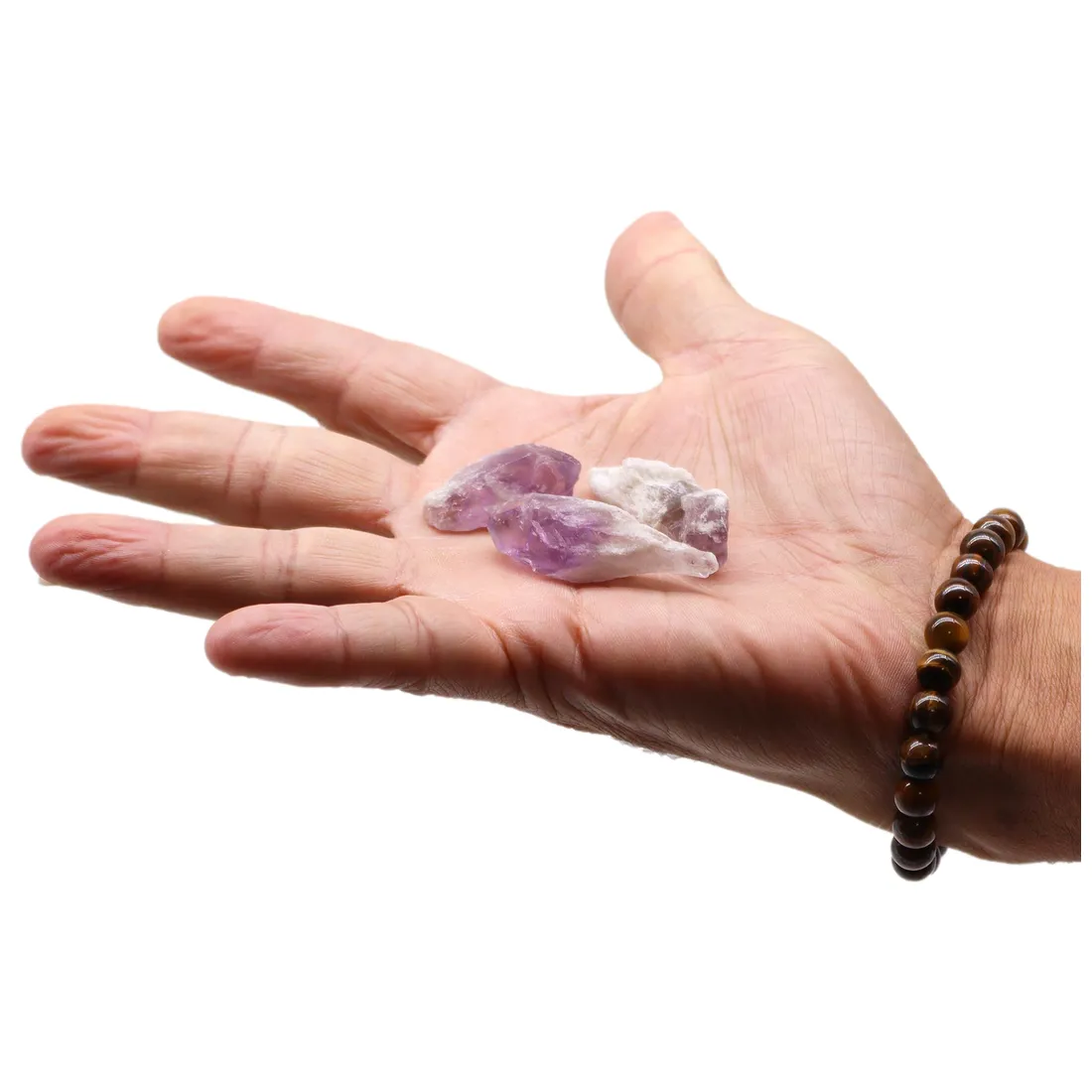Ametyst Spidser Rå Krystaller 100g - Billede 2