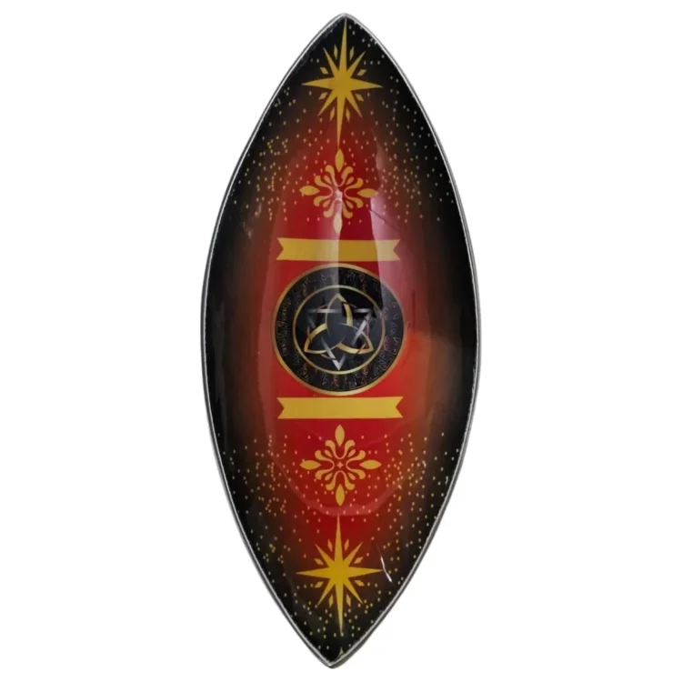 Ancient - Emaljeret Mangotræ 'Pagan Triquetra' Røgelseskål