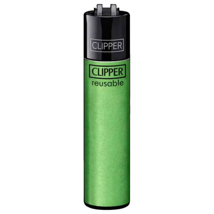 Clipper Lighter - Crystal Fluo Green