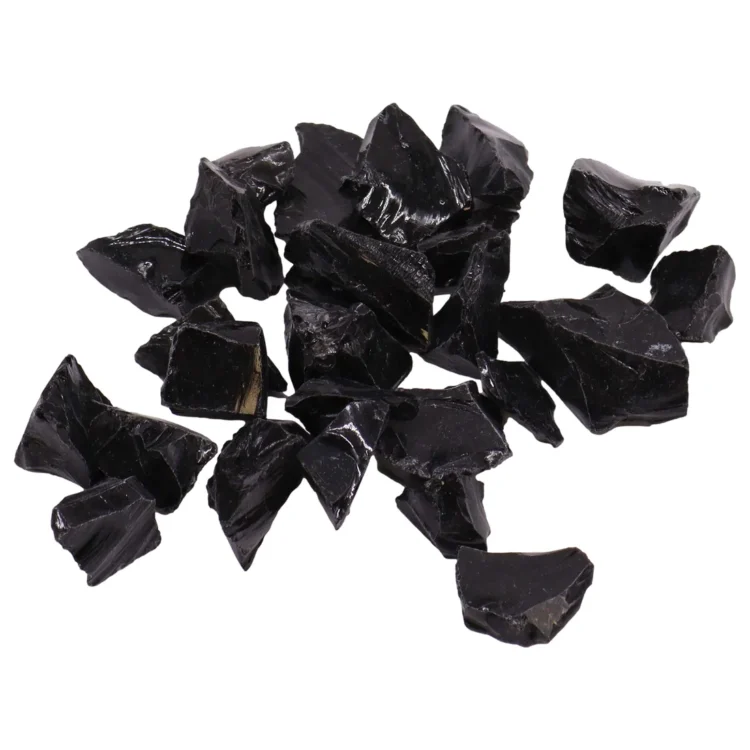 Sort Obsidian - Rå Krystaller (100g)