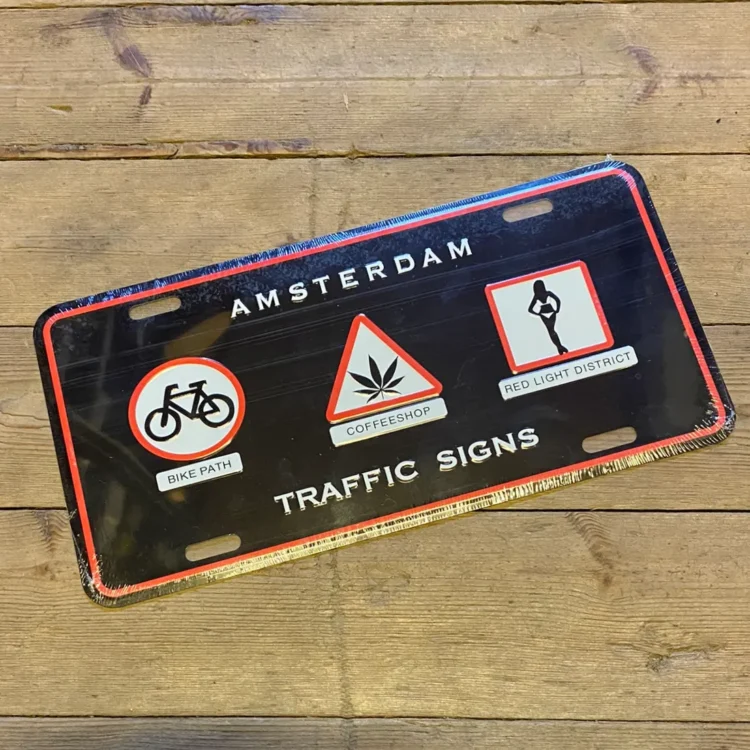 Amsterdam Metal Skilt "Trafic Signs" 300 x 150 mm (Udgået)
