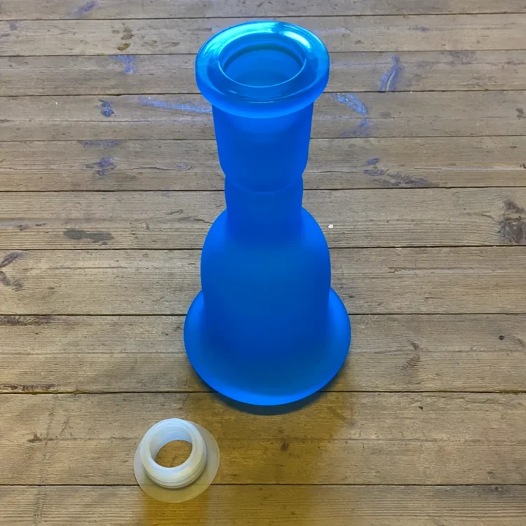Blå Vandpibe Vase 30 cm m. Prop (NY)