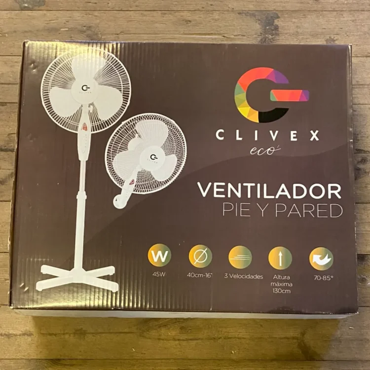 Clivex Eco Wall Fan 3 Speeds Ø40cm 45W (Udgået)