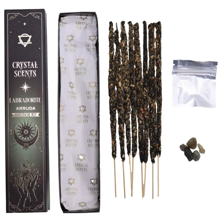 Crystal Scents - Labradorite Crystal Arruda Smudge Røgelse