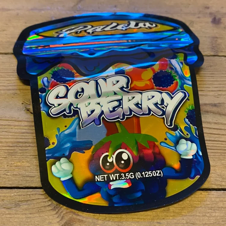 Mylar Bag Sour Berry 140x120 mm (Udgået)