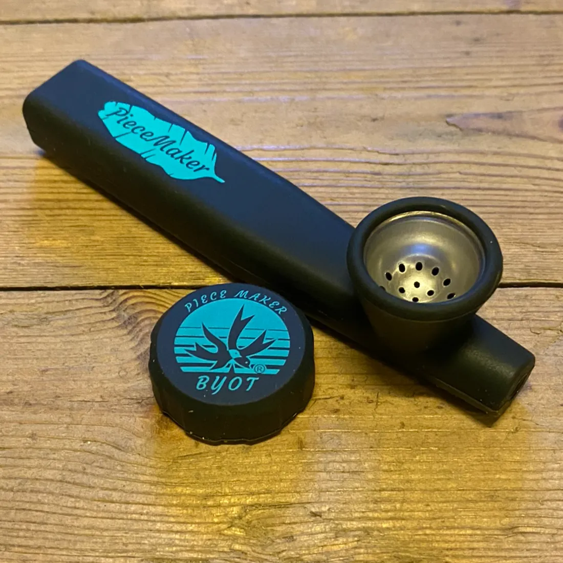 PieceMaker KAZILI Silikon-Handpfeife Abyss Blackx