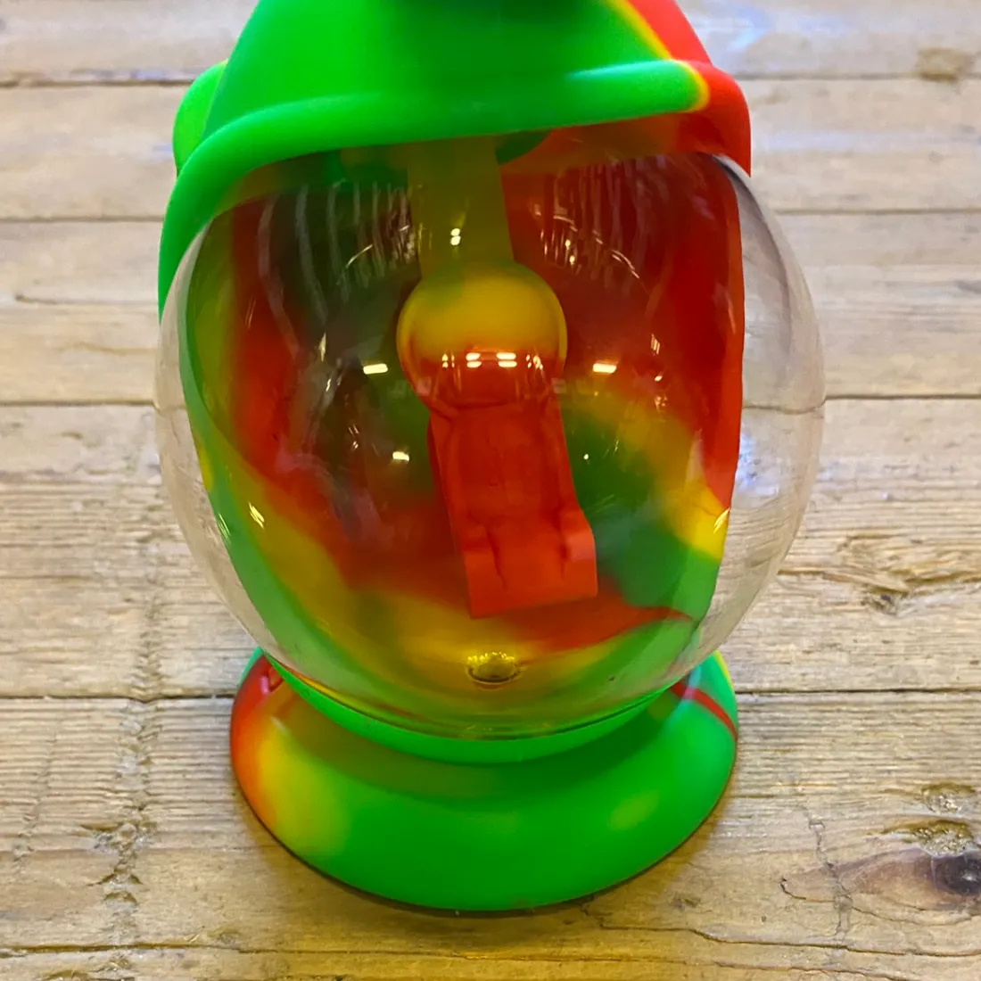 Rasta Astronaut Glas & Silikone Bong 17,5 cm (Udgået)