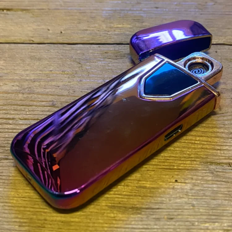 Single Arc Plain Oil Lighter m. Mini USB (Udgået)