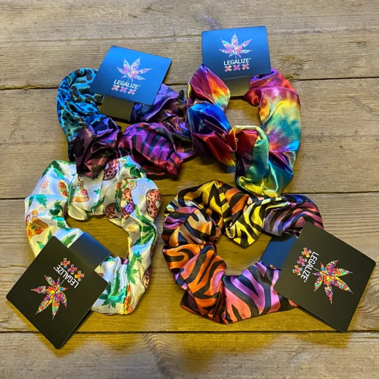 Tilfældig Stash Scrunchie m. Lynlås (Udgået)