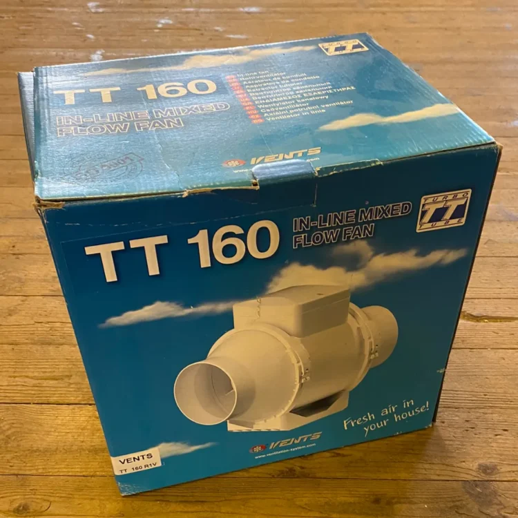 Vents TT160 Ventilator 520/405 m3/h Ø160mm (Udgået)