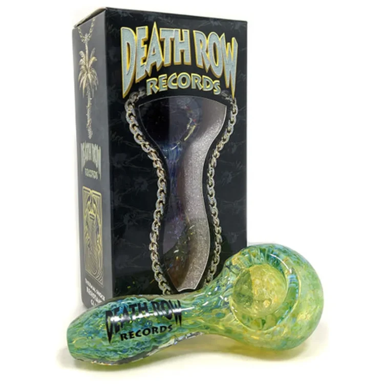 Death Row Records - US Frit Spoon Hand Pipe Green 95 mm