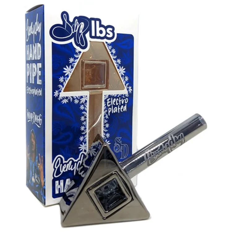 Dogg Lbs - Everyday Electro Plated Tri-Prism Hand Pipe Smoke 102 mm