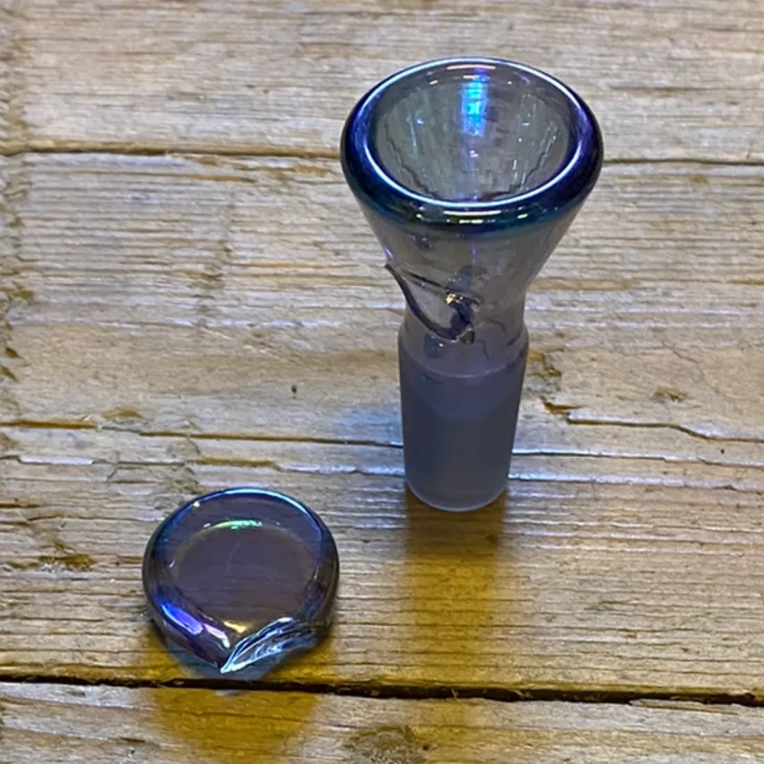 Mørkt Konisk Glas Bonghoved SG 14,5 (Hank Knækket)