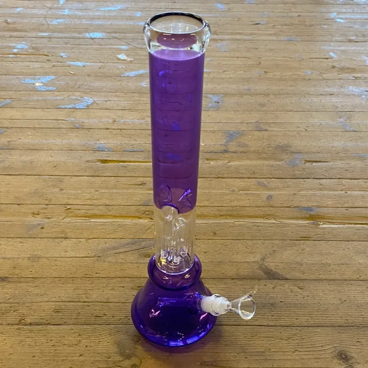 Violet Ice Beaker Bong m. Percolator 42 cm (Udgået)