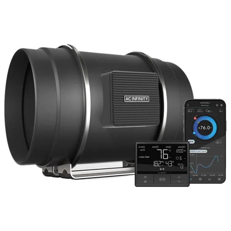 AC Infinity - CLOUDLINE T8 Quiet Inline Fan 200mm @ 1371 m³/t