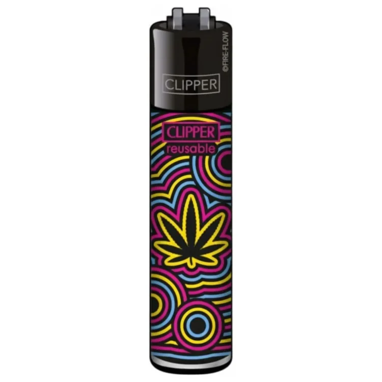 Clipper Lighter - Pink Leafs