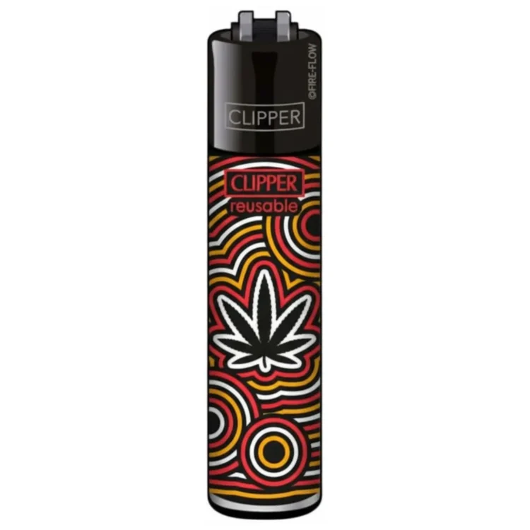 Clipper Lighter - Red Leafs