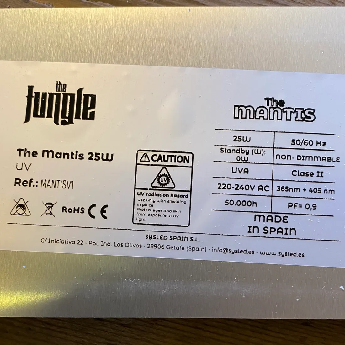 Grow The Jungle "The Mantis" UV LED 25W (Udgået)