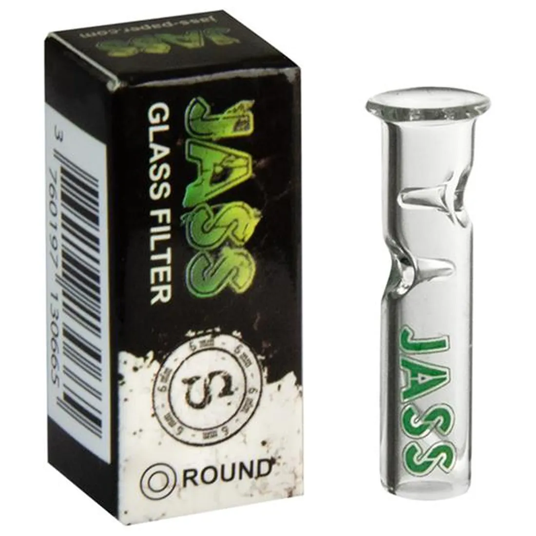 JASS - Glas Filtertips Rund Size S (Ø6) 26 mm