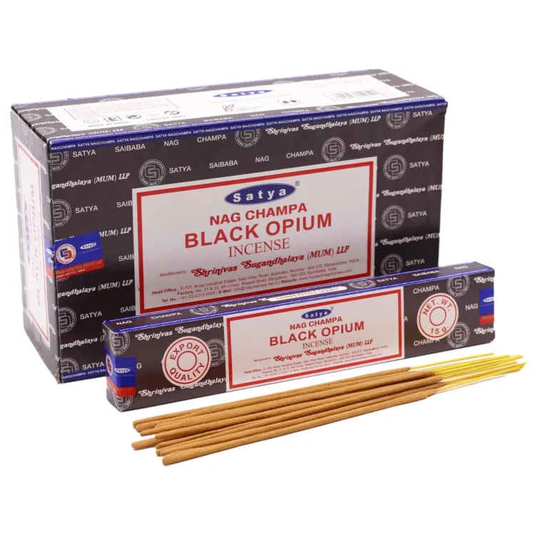 Satya - Black Opium Røgelse 15g