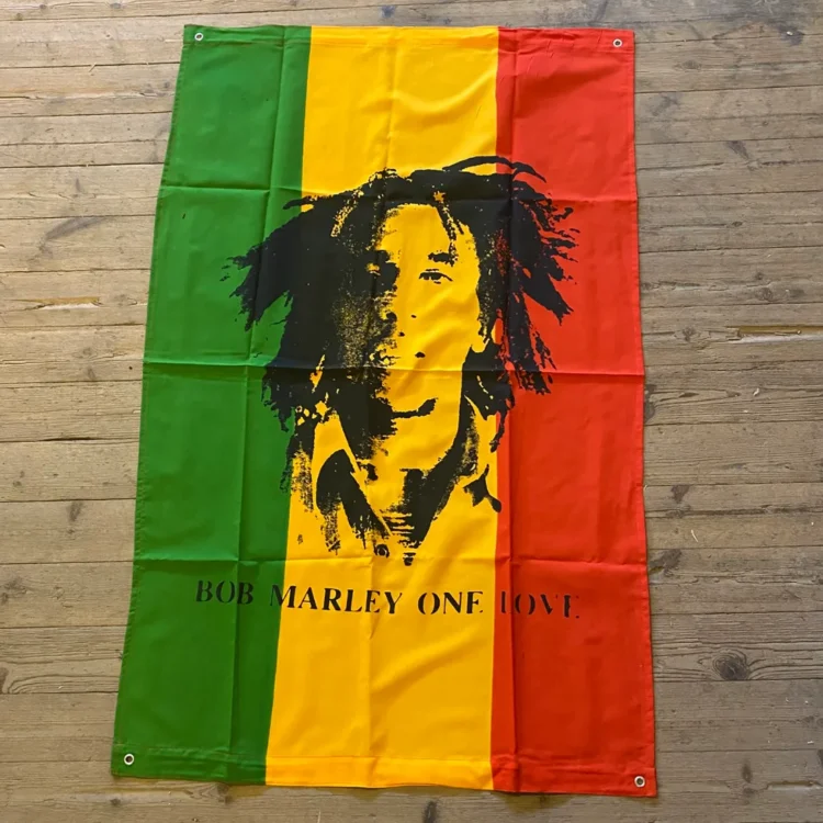Bob Marley One Love Rasta Flag 75x118 (Udgået)