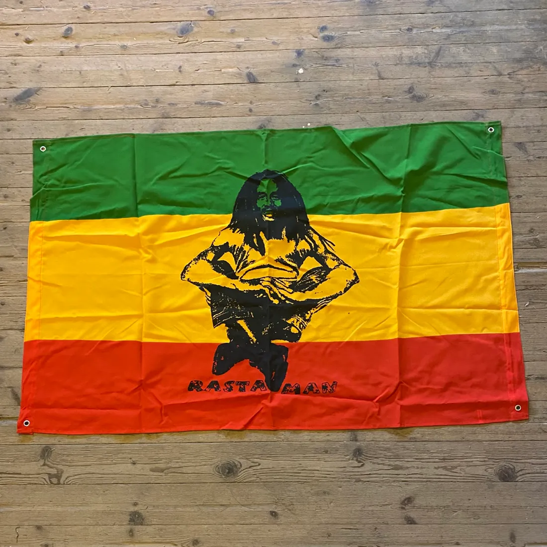 Bob Marley Rasta Man Flag 118x75 (Udgået)