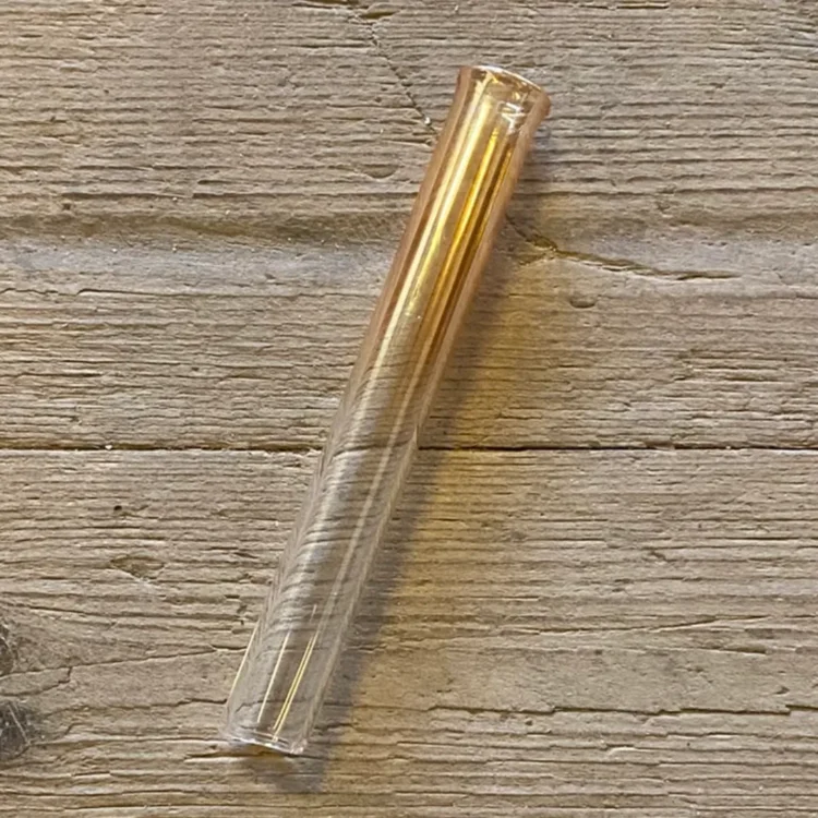 Farvet Lige Glasrør/Slamrør 12 cm Ø15 (Udgået)