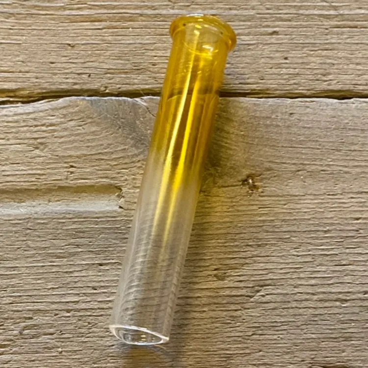 Farvet Lige Glasrør/Slamrør 9 cm Ø15 (Udgået)