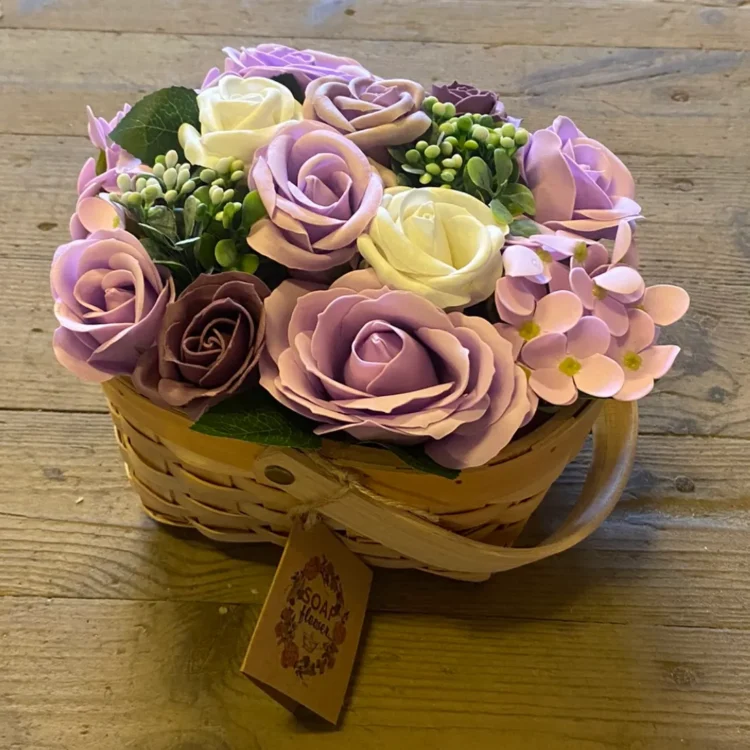 Lilla Buket Sæbeblomster i Kurv 13 stk (Udgået)